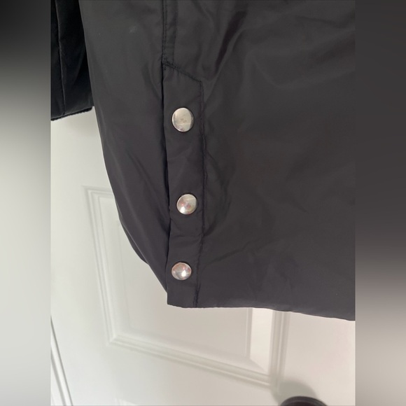 Saks Fifth Avenue Black Quilted Puffer Coat Down Filled Women's Size Xs C - Picture 13 of 15